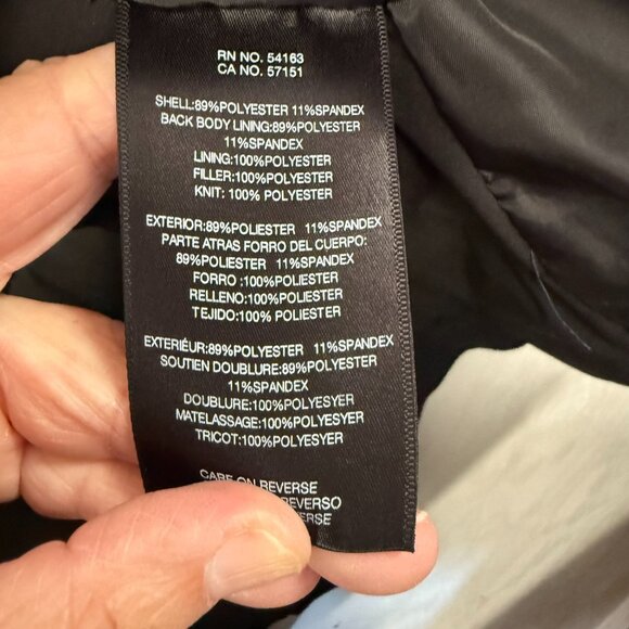 Men's DKNY Blue and Black Winter Puffer Jacket Size XXL - Picture 7 of 8